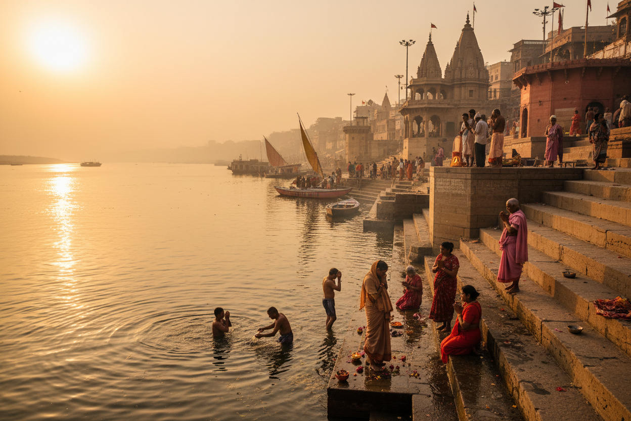 ganga with peoples